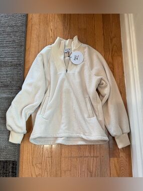 New with tags Princess Polly Labelle quarter zip cream xs/s fleece Pullover